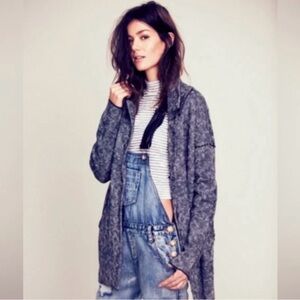 Free People Pattern Blazer Oversized